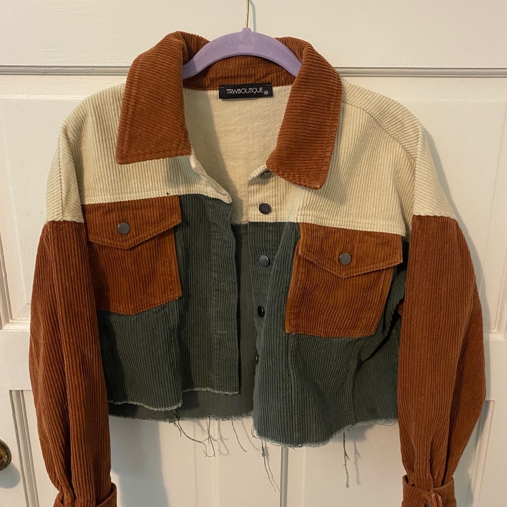 Cropped Corduroy Jacket